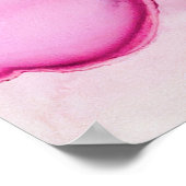 Alkohol Tinte Meeresstruktur. Zeitgenössische Kuns Poster (Ecke)