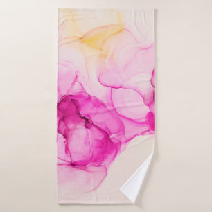Alkohol Tinte Seetextur. Zeitgenössische Kunst. Badehandtuch