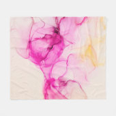 Alkohol Tinte Seetextur. Zeitgenössische Kunst. Fleecedecke (Vorderseite (Horizontal))