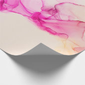 Alkohol Tinte Seetextur. Zeitgenössische Kunst. Geschenkpapier (Ecke)