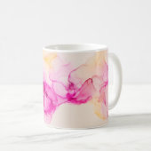 Alkohol Tinte Seetextur. Zeitgenössische Kunst. Kaffeetasse (VorderseiteRechts)