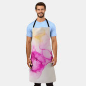 Alkohol Tinte Seetextur. Zeitgenössische Kunst. Schürze (Getragen)