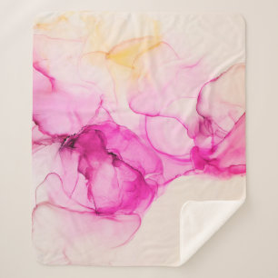 Alkohol Tinte Seetextur. Zeitgenössische Kunst. Sherpadecke