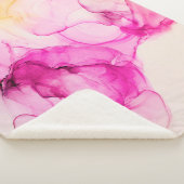 Alkohol Tinte Seetextur. Zeitgenössische Kunst. Sherpadecke (3/4)