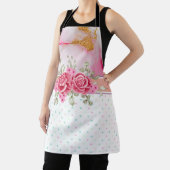 Alkohol Tinte und Wasserfarben Frühlingsblüte Schürze (InSitu)