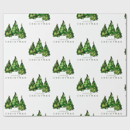Alkohol-Tinten-Design Weihnachtsbaum-Geschenkverpa Geschenkpapier