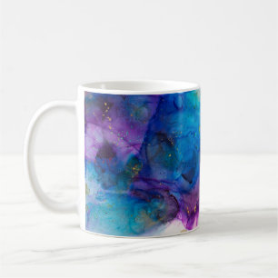 Alkohol-Tinten-Kunst. Abstrakte Malerei. Alkohol-T Kaffeetasse