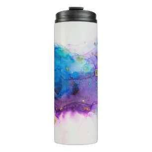 Alkohol-Tinten-Kunst. Abstrakte Malerei. Alkohol-T Thermosbecher