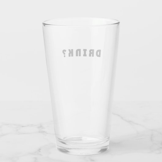 Alkohol trinken glas (Rückseite)