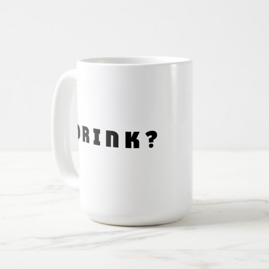 Alkohol trinken kaffeetasse (Vorderseite Links)
