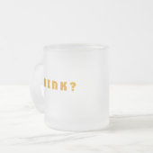 Alkohol trinken mattglastasse (Vorderseite Links)