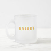 Alkohol trinken mattglastasse (Links)