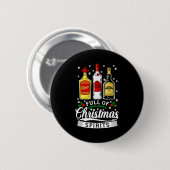 Alkohol Trinken Weihnachtsfeier Geschenk Voller We Button (Vorne & Hinten)