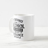 Alkohol und Menschen Kaffeetasse (Vorderseite Links)
