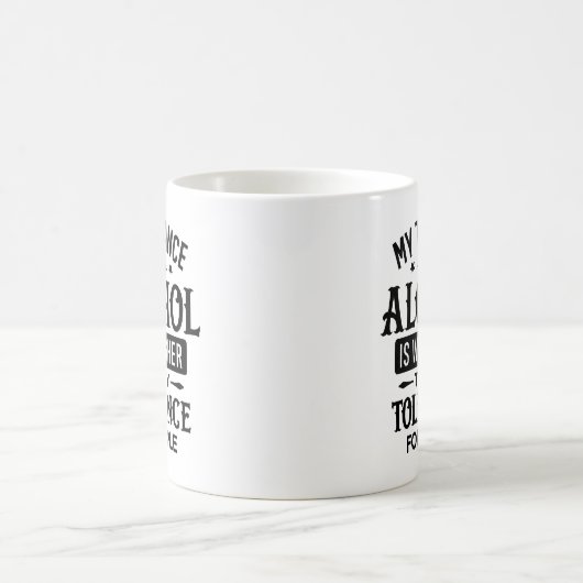 Alkohol und Menschen Kaffeetasse (Mittel)