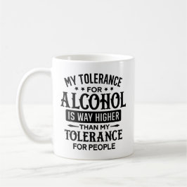 Alkohol und Menschen Kaffeetasse