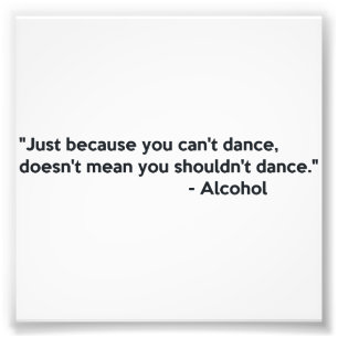 Alkohol-Vertrauens-Tanzen Fotodruck