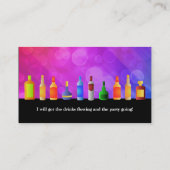 Alkohol-Visitenkarten Visitenkarte (Rückseite)