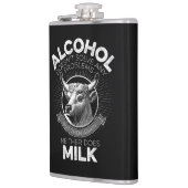 Alkohol vs. Milch Flachmann (Links)