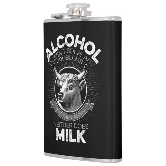 Alkohol vs. Milch Flachmann (Links)