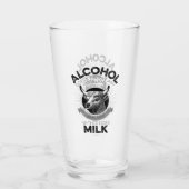 Alkohol vs. Milch Glas (Rückseite)