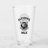 Alkohol vs. Milch Glas (Vorderseite)