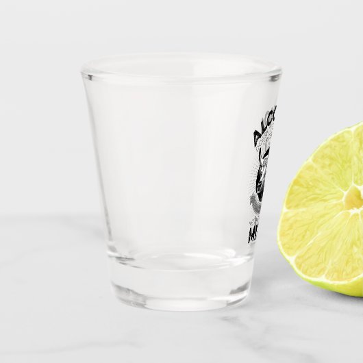 Alkohol vs. Milch Schnapsglas (Links)