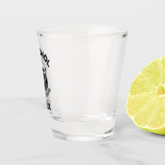 Alkohol vs. Milch Schnapsglas (Rechts)