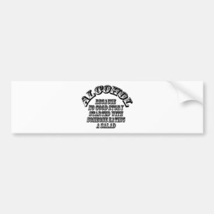 Alkohol - weil autoaufkleber