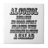 ALKOHOL - weil Fliese (Vorderseite)