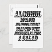 ALKOHOL - Weil Postkarte (Vorne/Hinten)