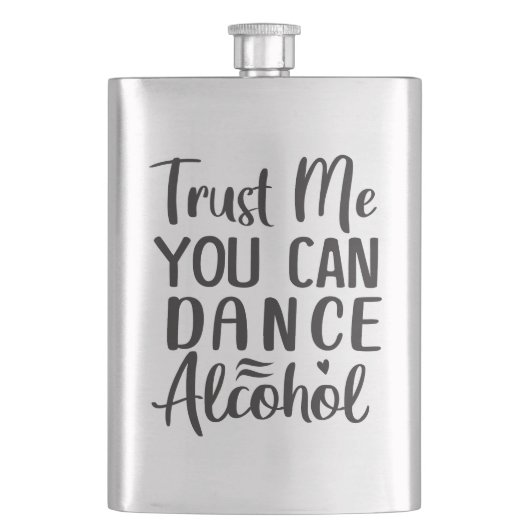 Alkohol Zitate Flachmann (Vorderseite)