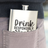 Alkohol Zitate Flachmann (Beispiel)