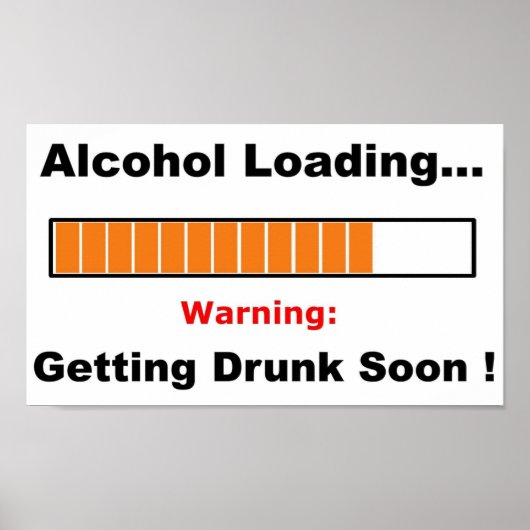 Alkoholbeladung voll poster (Vorne)