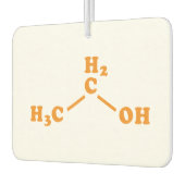 Alkoholethanol Molekulare chemische Formel Autolufterfrischer (Links)