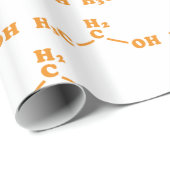 Alkoholethanol Molekulare chemische Formel Geschenkpapier (Rolleneckpunkt)