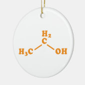 Alkoholethanol Molekulare chemische Formel Keramik Ornament (Links)