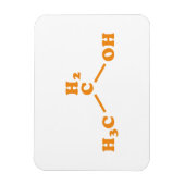 Alkoholethanol Molekulare chemische Formel Magnet (Vertikal)