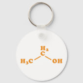 Alkoholethanol Molekulare chemische Formel Schlüsselanhänger (Vorderseite)