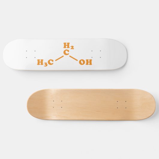 Alkoholethanol Molekulare chemische Formel Skateboard (Horizontal)