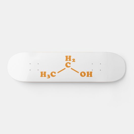 Alkoholethanol Molekulare chemische Formel Skateboard (Horizontal)