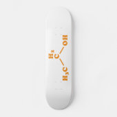 Alkoholethanol Molekulare chemische Formel Skateboard (Vorderseite)