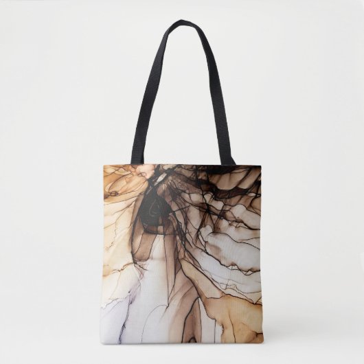 Alkoholfarbe. Graue handgefertigte Marmortextur. G Tasche (Vorderseite)