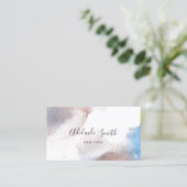 Alkoholfarbe und Imitate Glitzer Rose Gold Visitenkarte (Stehend Vorderseite)