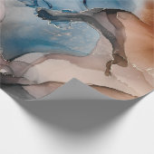 Alkoholfarben sind durchsichtig. Abstrakt Multicol Geschenkpapier (Ecke)