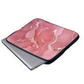 Alkoholfarben sind durchsichtig. Abstrakt Multicol Laptopschutzhülle (Vorne Knopf)