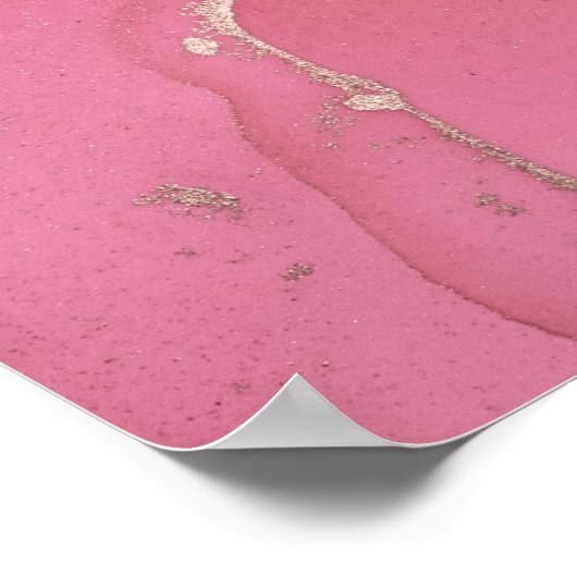 Alkoholfarben sind durchsichtig. Abstrakt Multicol Poster (Ecke)