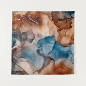 Alkoholfarben sind durchsichtig. Abstrakt Multicol Wandteppich (Vorderseite (Horizontal))