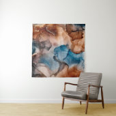 Alkoholfarben sind durchsichtig. Abstrakt Multicol Wandteppich (Beispiel (Horizontal))