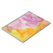 Alkoholfarben sind durchsichtig. Fluid Art - moder Notizblock (Linke Seite)